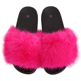 Fuchsia päls tofflor CK107P Fushia rosa