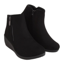 Svart Svarta kilstövlar E3267 Svart