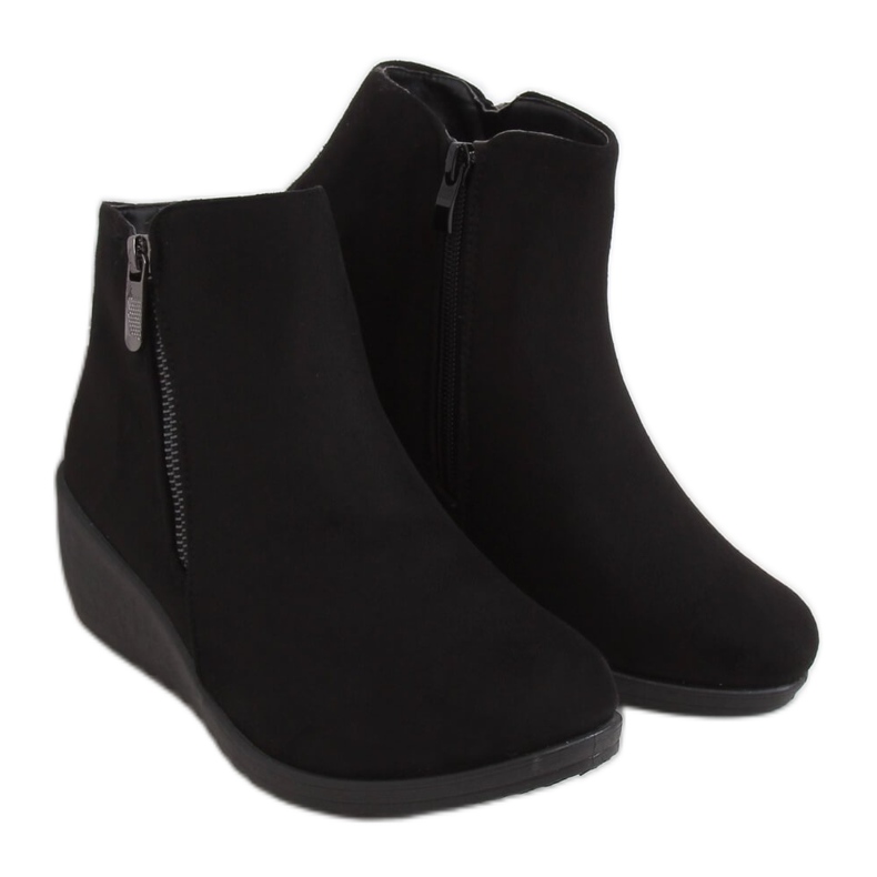 Svart Svarta kilstövlar E3267 Svart