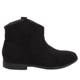 Svarta TX-1876 svarta platta cowboystövlar