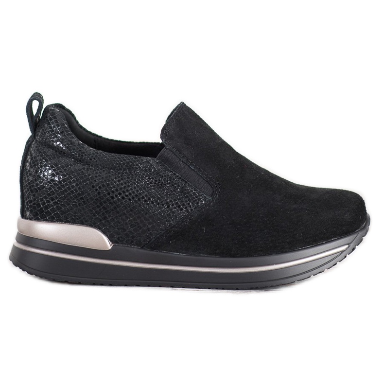 Filippo Slip-on skor i läder svart