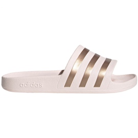 Adidas Adilette Aqua W FW4291 tofflor rosa gyllene