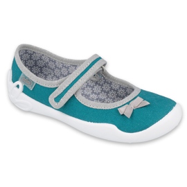 Befado barnskor 114X434 grå grön