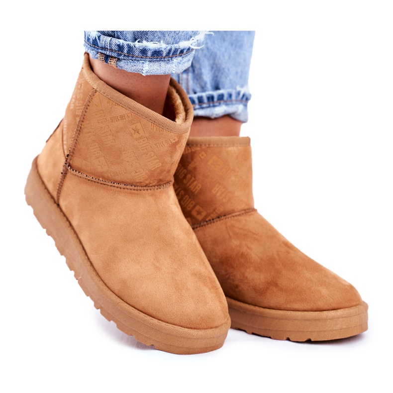 Kvinnors bruna varma snöskor Big Star GG274559