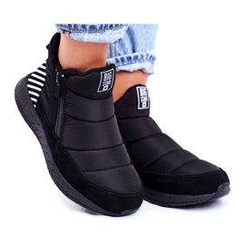 Ungdoms snöstövlar för kvinnor Big Star Black GG274470 svart