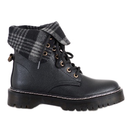 Weide Arbetare Med En Roll -Up Sko svart