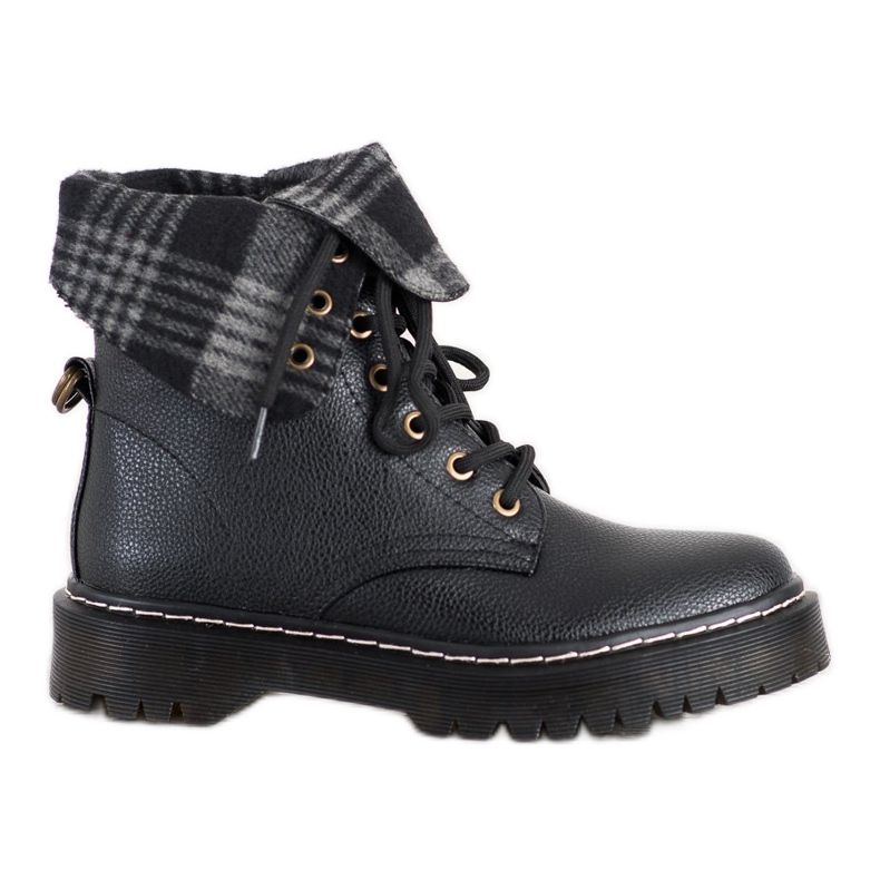 Weide Arbetare Med En Roll -Up Sko svart