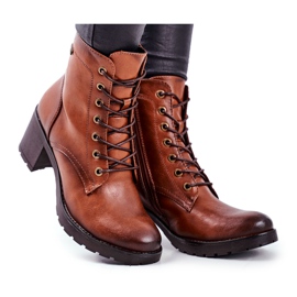 Vinceza Damskor på en högklackad brun fiber