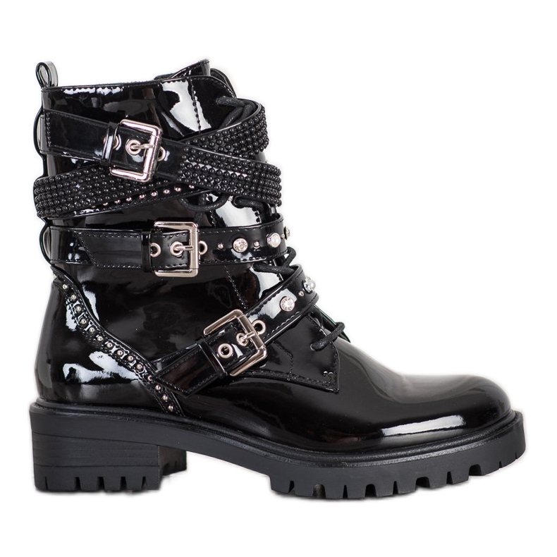 Seastar Lackerade arbetare svart