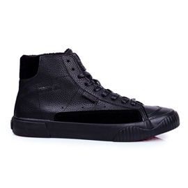Herr Sneakers High Big Star Black GG174141 svart