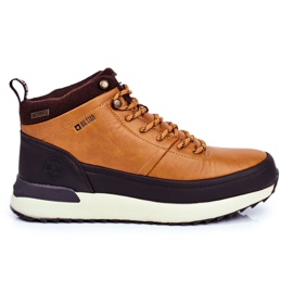 Vandringsskor för män Big Star Outdoor Camel GG174561 brun gul