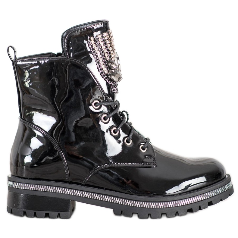 Seastar Arbetare Med Kristaller svart