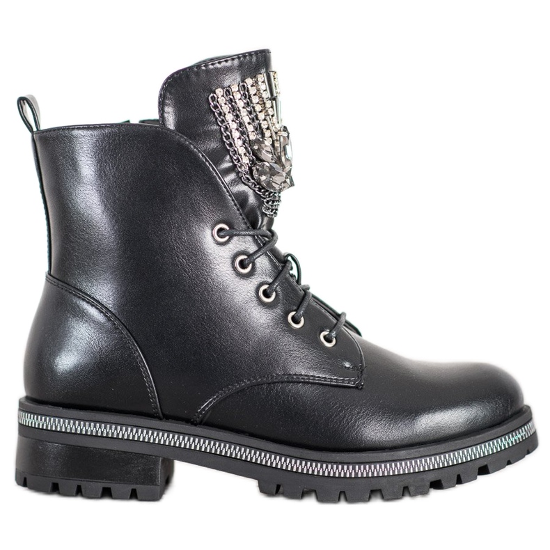 Seastar Arbetare Med Kristaller svart