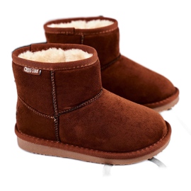 Barnens Big Star Snow stövlar Camel GG374082 brun flerfärgad