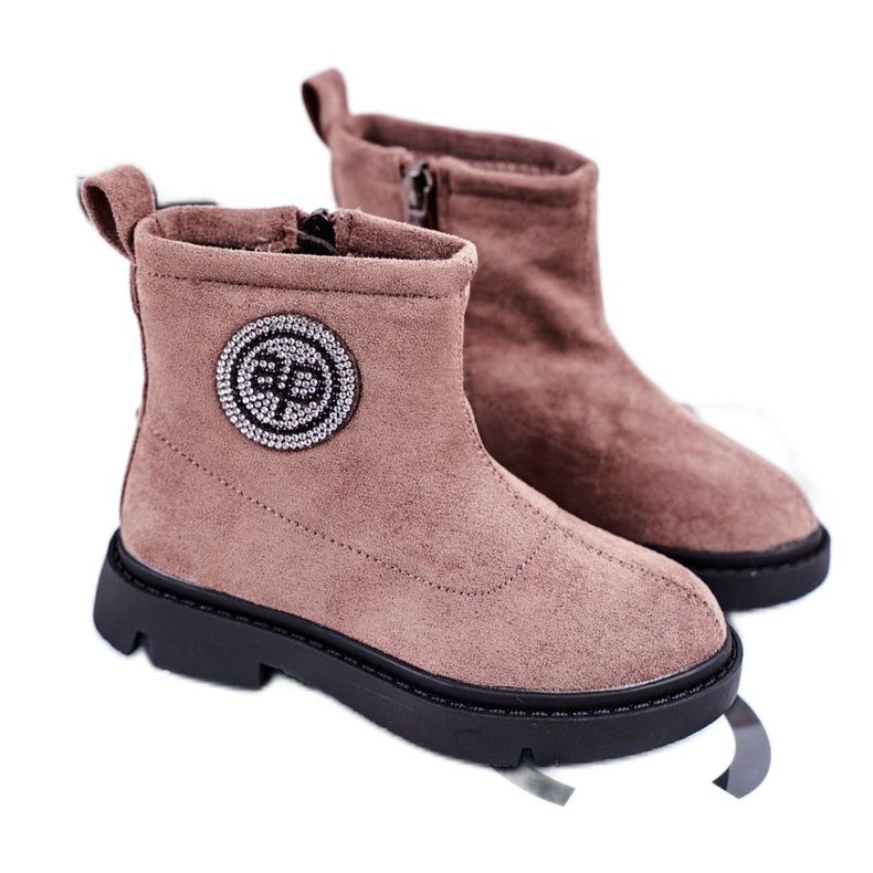 Apawwa Barns varma stövlar Beige Alvin