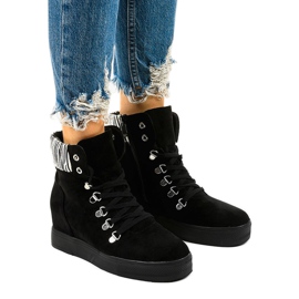 Svarta Kalista wedge sneakers