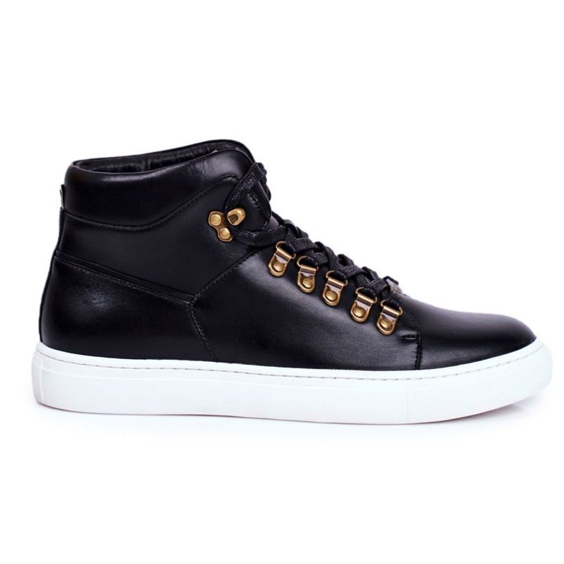 Herrskor i läder GOE Svart GG1N3009