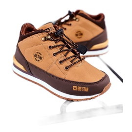 Barnskor Sneakers Big Star Camel GG374102 brun flerfärgad