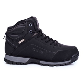 Trekkerskor för män Big Star Outdoor Black GG174395 svart