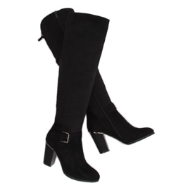 Svarta höga klackar 1105-GG Svart