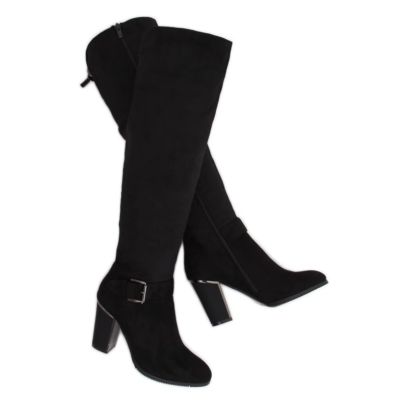 Svarta höga klackar 1105-GG Svart