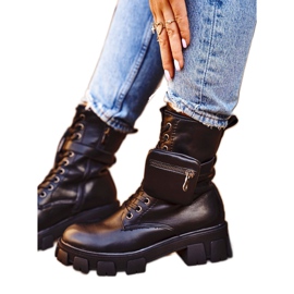 S.Barski Kvinnors stövlar på plattformen Black Warmed Verdem svart