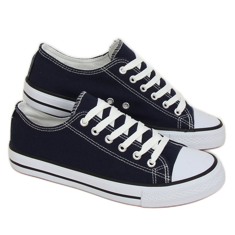 Kvinnors klassiska marinblå sneakers XL03 D.BLUE