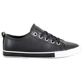 SHELOVET Eco Leather Sneakers svart