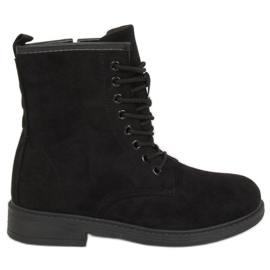 Svarta snörskor E2002 Svart