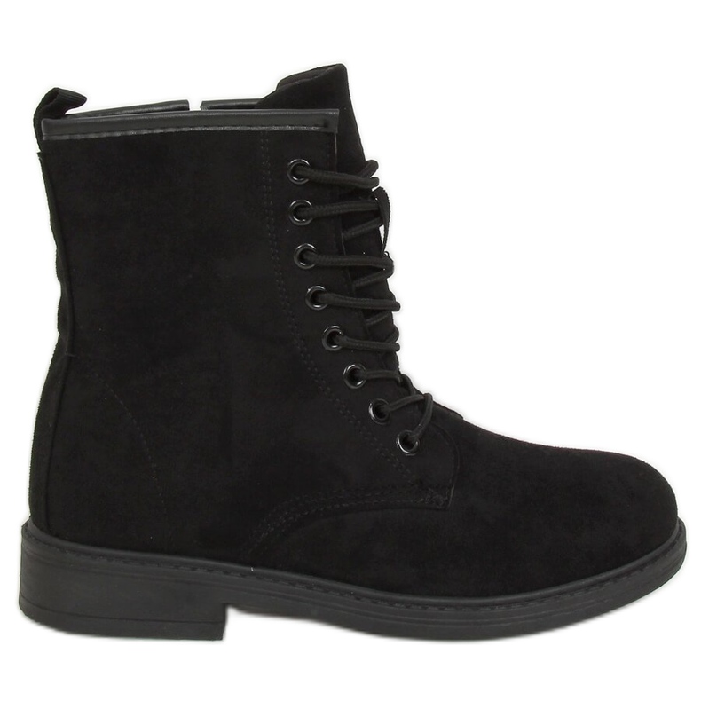 Svarta snörskor E2002 Svart