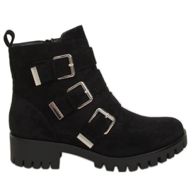 Svarta XJ-08 Svarta stövlar på skyddet