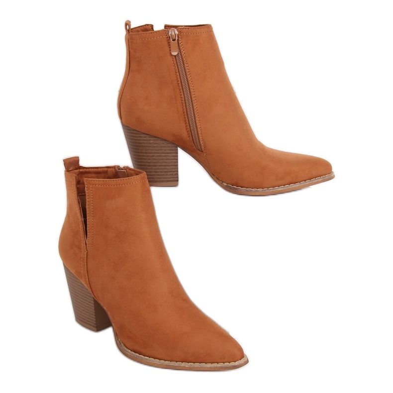 Högklackade stövlar mandel kamel M397 Camel Ii Art brun