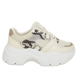 Beige sportskor för kvinnor BL195P Beige