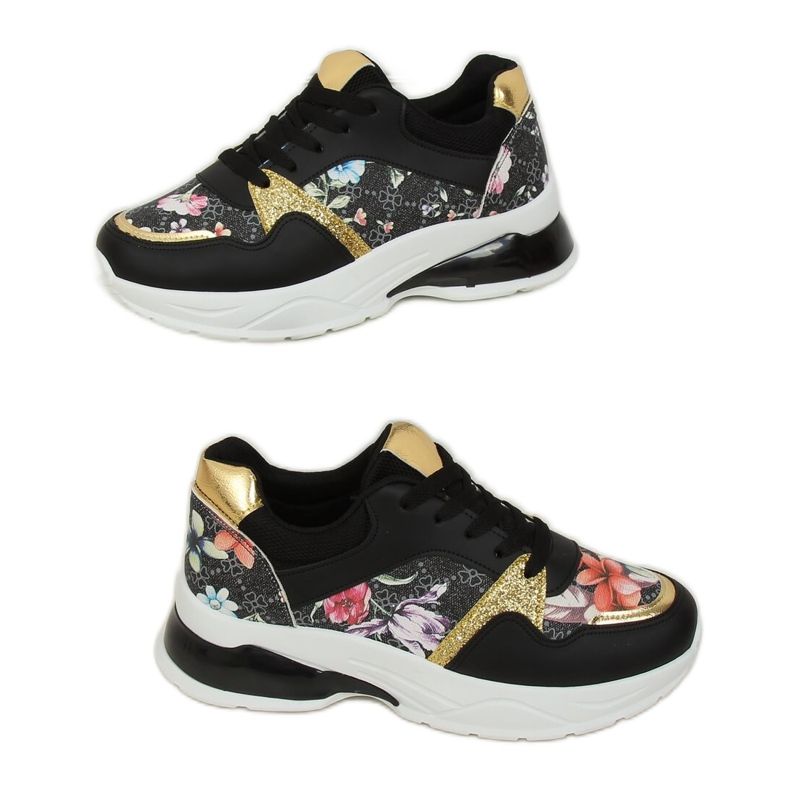 Svarta NB332 Svarta sportskor mångfärgad