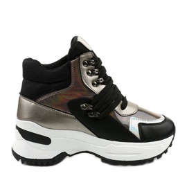 Svarta Gianna slip-on sneakers mångfärgad