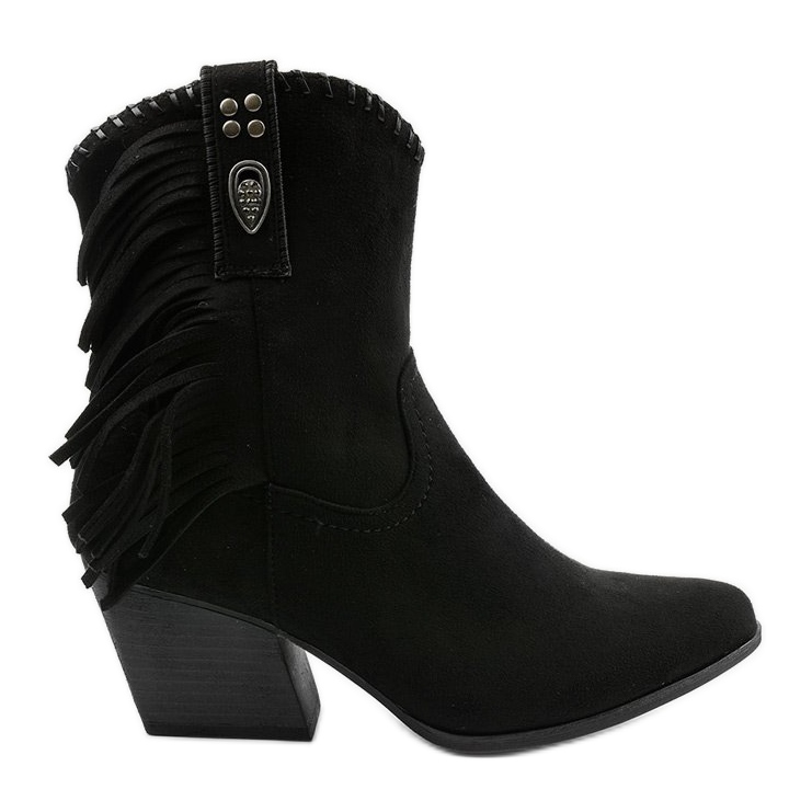 Svarta cowboystövlar i mocka från Lamimeila