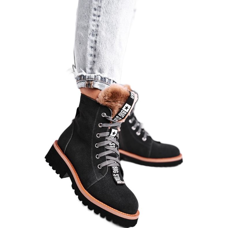 Damstövlar Mocka Big Star Grå GG274903 svart