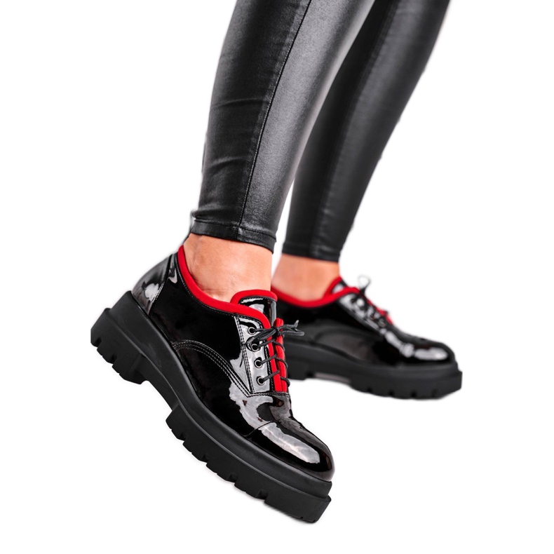 PV3 Kvinnors Visconi läderskor svart 7427936