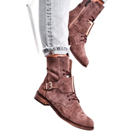 Kängor för kvinnor Nicole Mocka Ljusbrun 2591