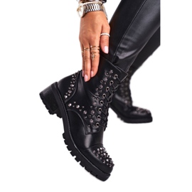 Damskor med nitar Black Chill svart