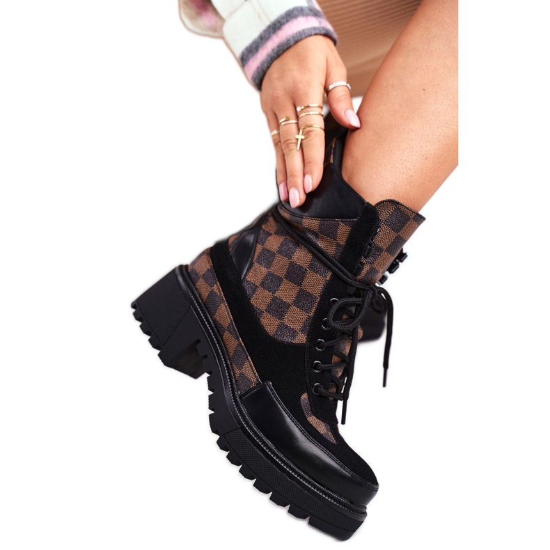 PS1 Svarta stövlar för kvinnor NS169P Milady