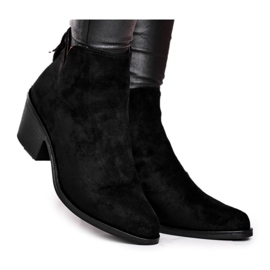 S.Barski Kvinnor Stövlar Flat Heel Warm Autumn Black Milky svart