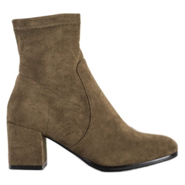 Evento Högklackade stövlar grön