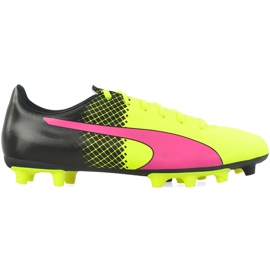 Fotbollsskor Puma Evo Speed ​​5.5 Fg 103596 01 gul, gul, rosa gul