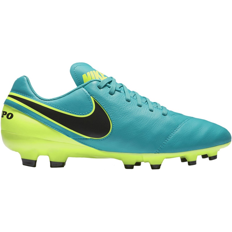 Nike Tiempo Genio Ii Leather Fg 819213 307 fotbollsskor svart blå
