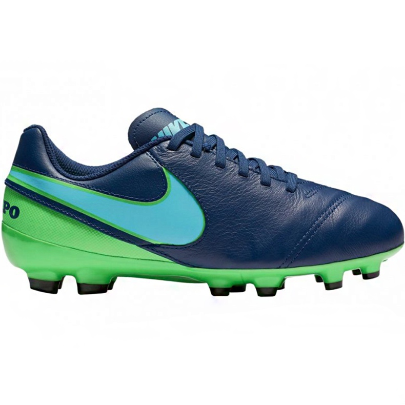 Nike Tiempo Legend Vi Fg Jr 819186 443 fotbollsskor marinblå