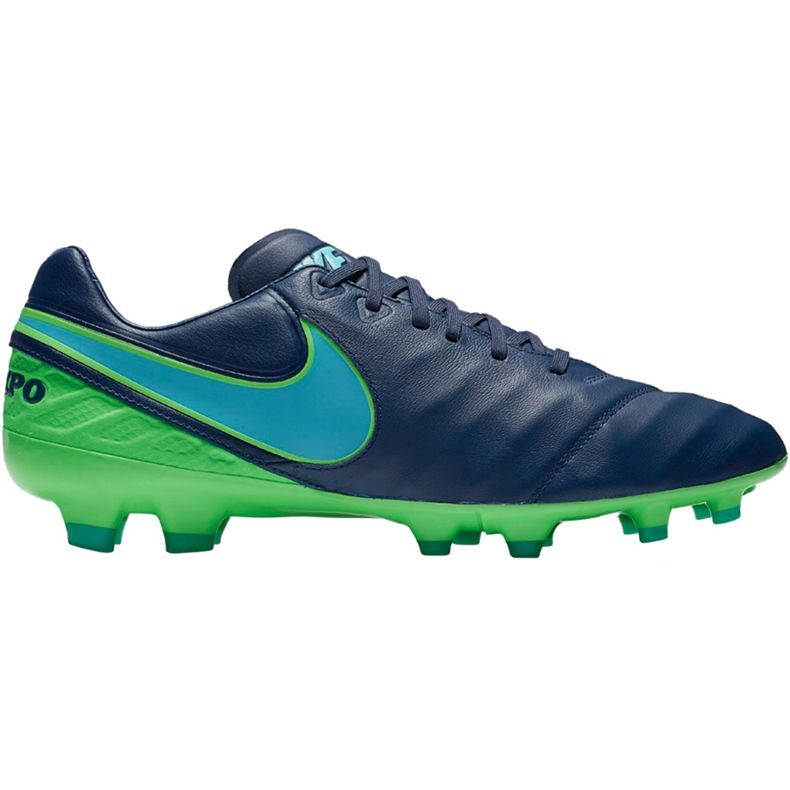 Nike Tiempo Legacy Ii Fg 819218 443 fotbollsskor marinblå