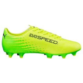 Fotbollsskor Puma Evo Speed ​​17.4 Fg gulgrön 104017 01 mångfärgad