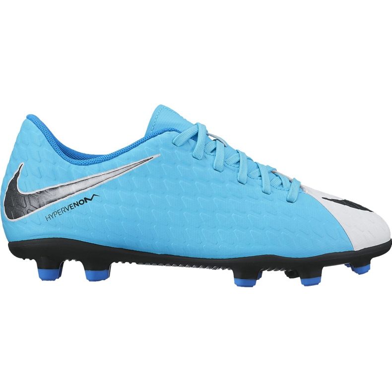 Nike Hypervenom Phade Iii Fg Jr 852580 104 fotbollsskor blå blå