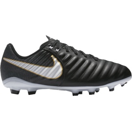 Nike Tiempo Ligera Iv Fg Jr 897725 002 fotbollsskor svart svart